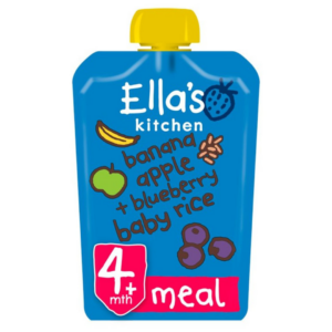 Ella's Kitchen Banana Apple +Blueberry Baby rice