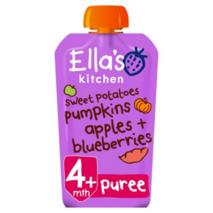 Ella's Kitchen Sweet Potatoes Pumpkins Apples + Blueberries
