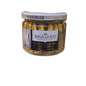 Riga Gold Smoked Sprats in Oil 270g Jar