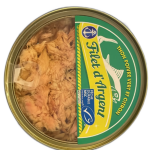 Filet d'Argent Thon Poivre Vert et Citron 160g