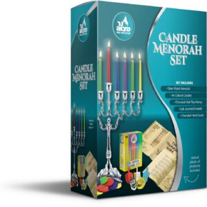 Ner Mitzvah Candle Menorah Set